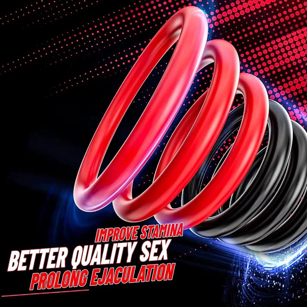 Premium Silicone Ring Set (6 Pieces)